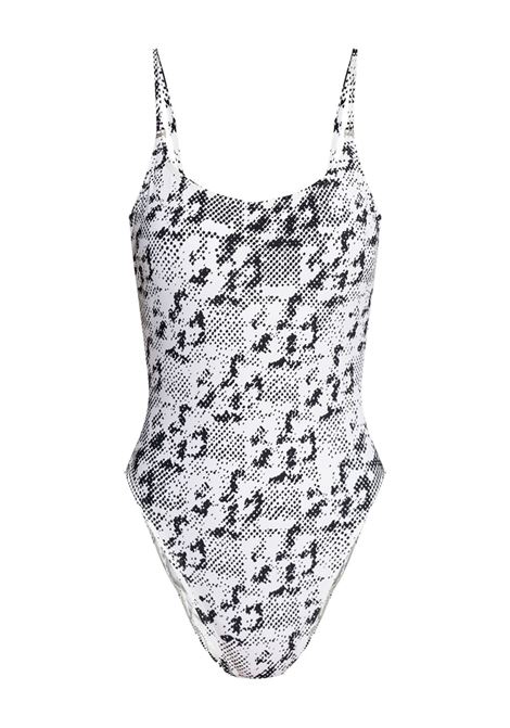 White and black animal-print swimsuit Tory burch - women